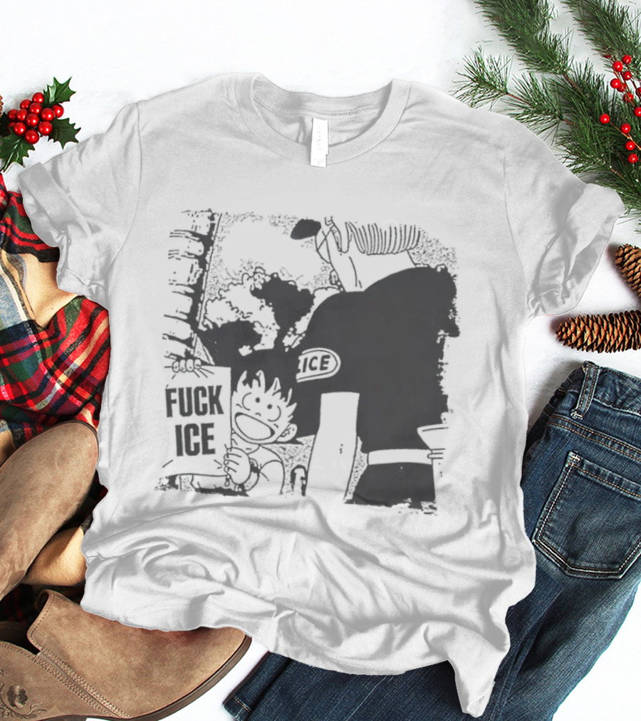 Calvin Inspired Activism Fuck Ice Protest Cartoon Social Justice T-Shirt