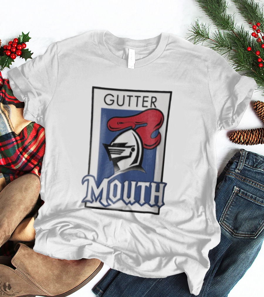 Gutter Mouth Knight Helmet Red Plume T-Shirt
