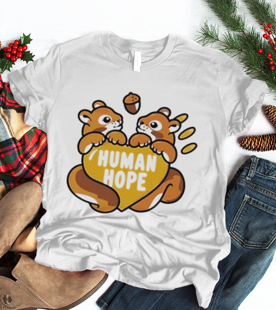 Human Hope J HOPE X Human Made Season 2 Squirrels Heart Acorn T-Shirt