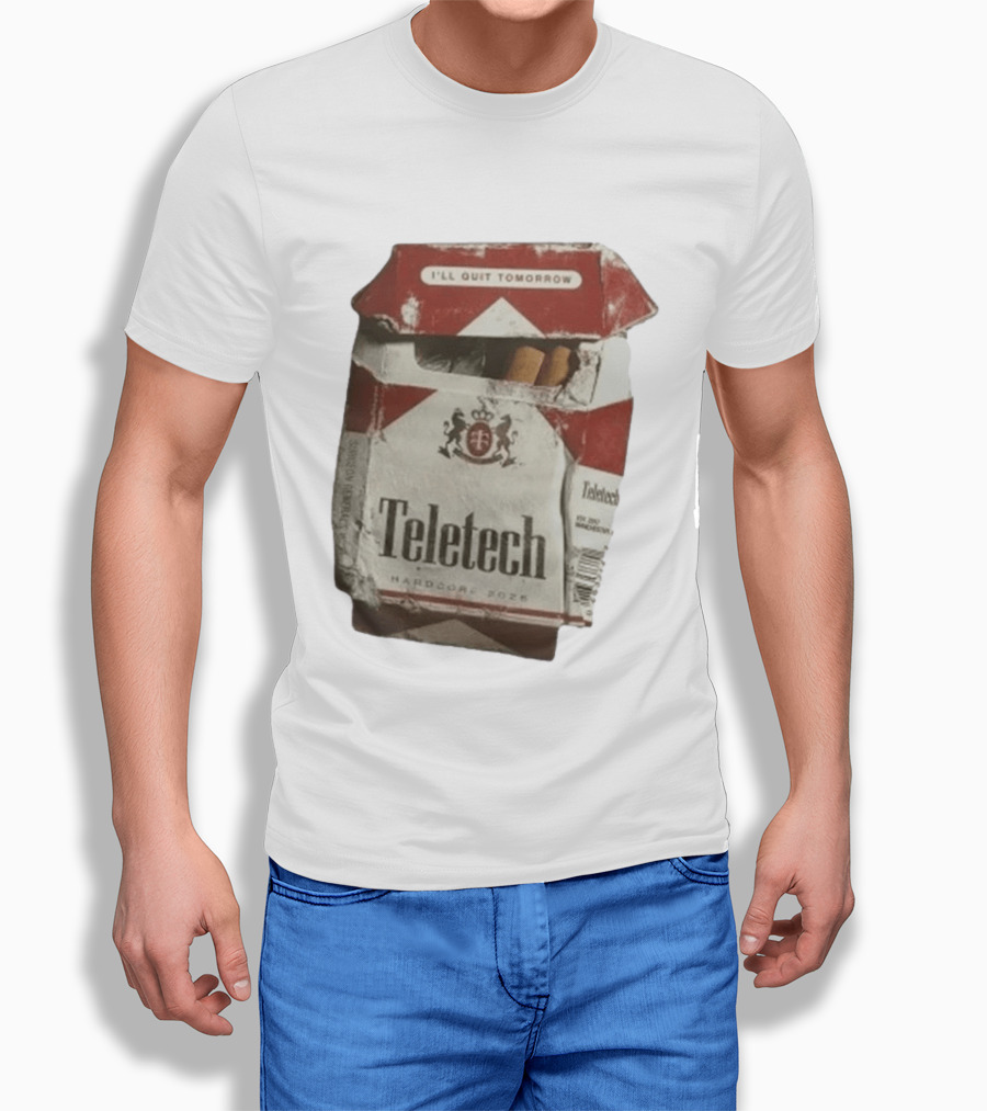 Teletech I'll Quit Tomorrow Hardcore 2026 Reds T-Shirt
