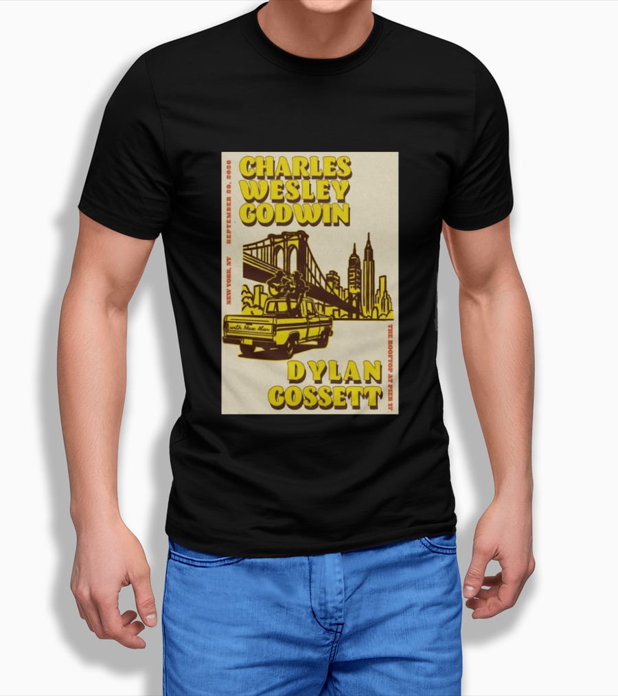 Charles Wesley Godwin Rooftop Pier 17 New York September 2026 Dylan Gossett T-Shirt