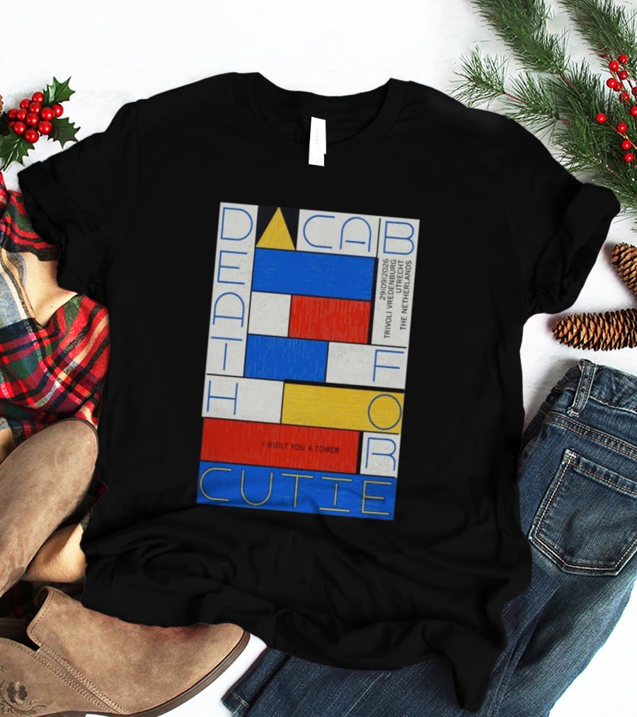Death Cab For Cutie I Built You A Tower September 29 2026 TivoliVredenburg Utrecht The Netherlands T-Shirt