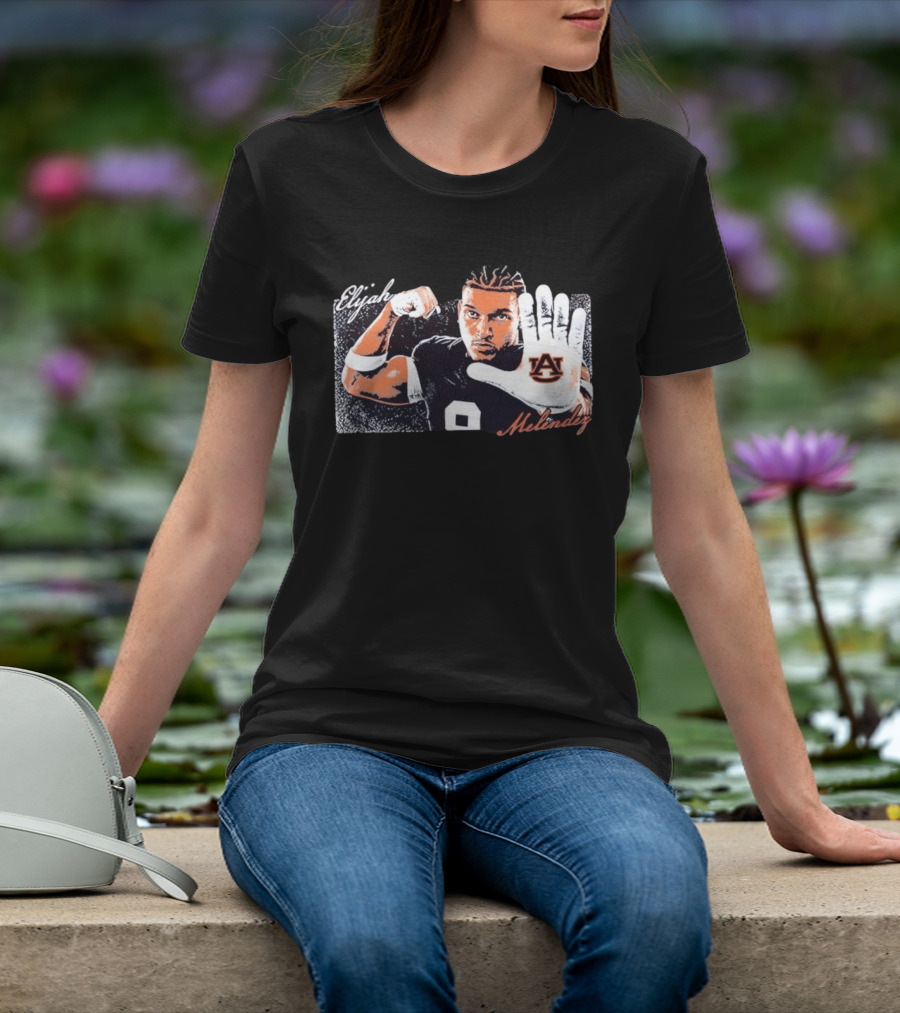 Elijah Melendez Auburn Tigers Football AU Hand Gesture T-Shirt