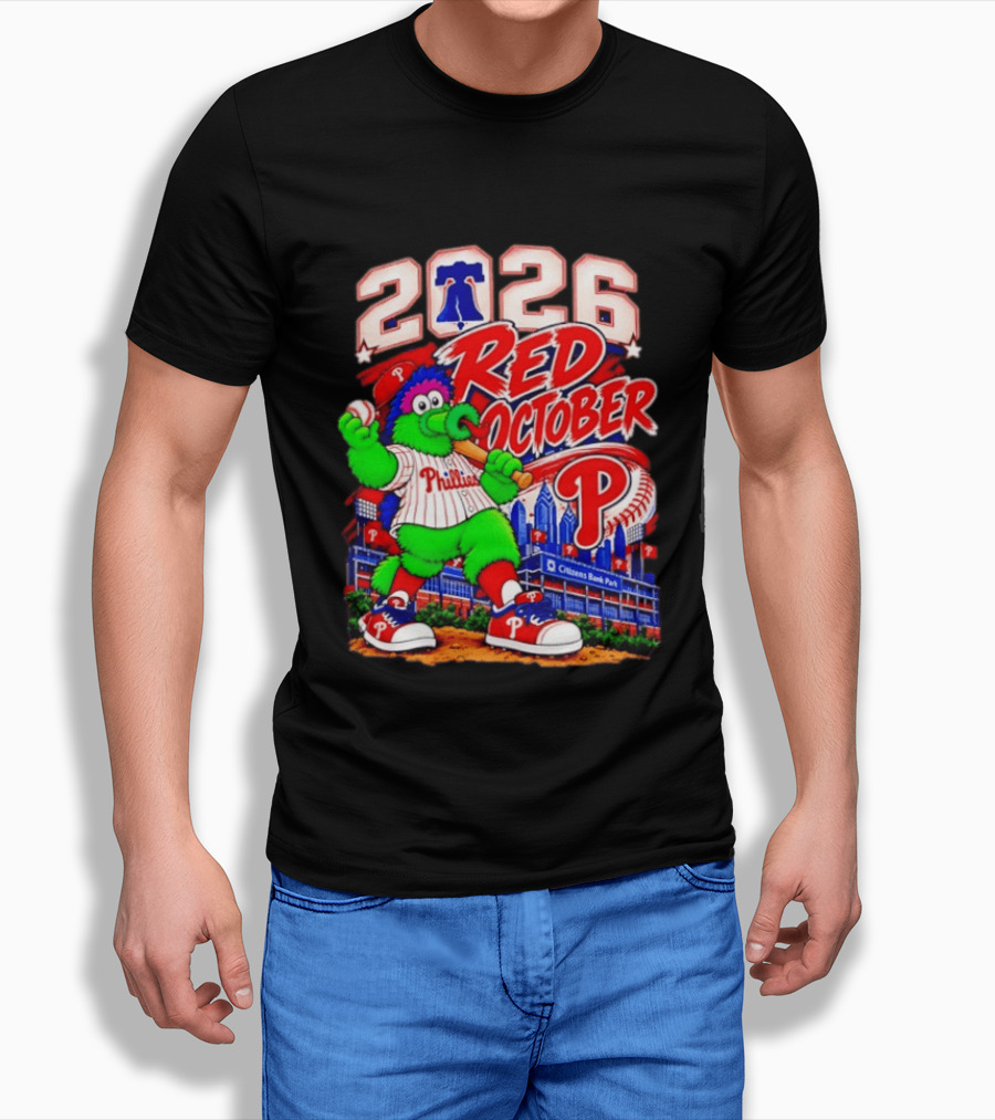 Philadelphia Phillies 2026 Red October Citizens Bank Park Postseason T-Shirt