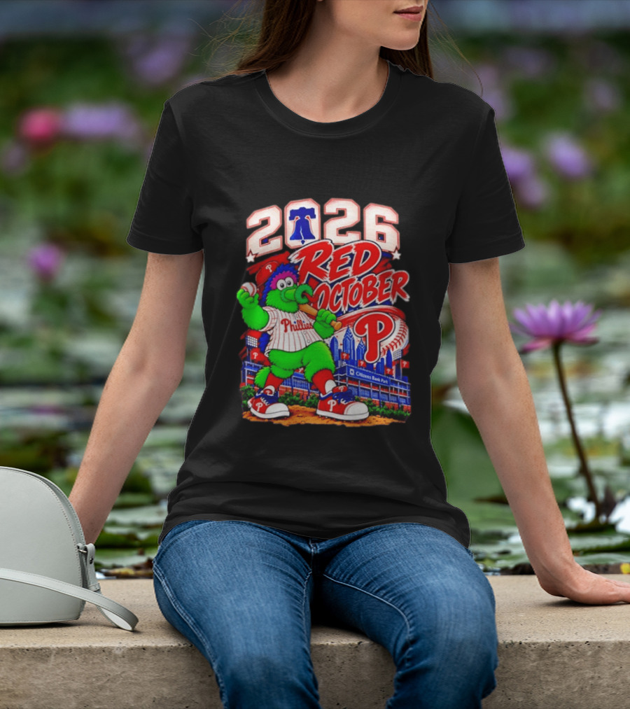Philadelphia Phillies 2026 Red October Citizens Bank Park Postseason T-Shirt