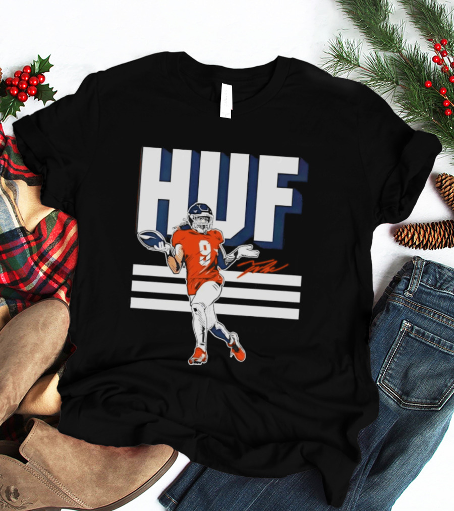 Denver Broncos Football HUF Hufanga 9 Jersey T-Shirt