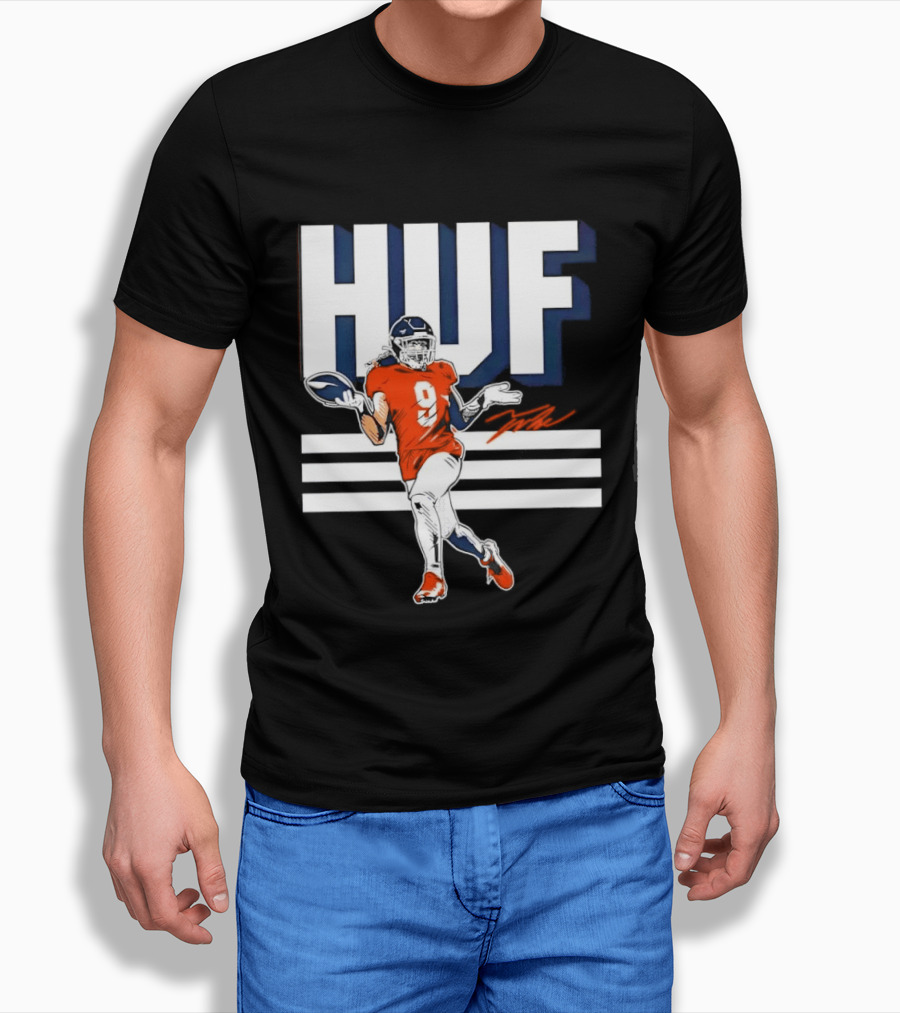 Denver Broncos Football HUF Hufanga 9 Jersey T-Shirt