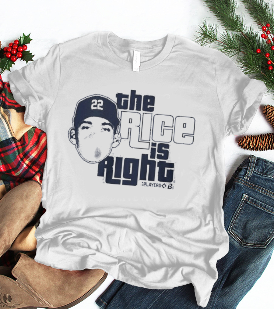 Ben Rice The Rice Is Right New York Yankees Player 22 T-Shirt