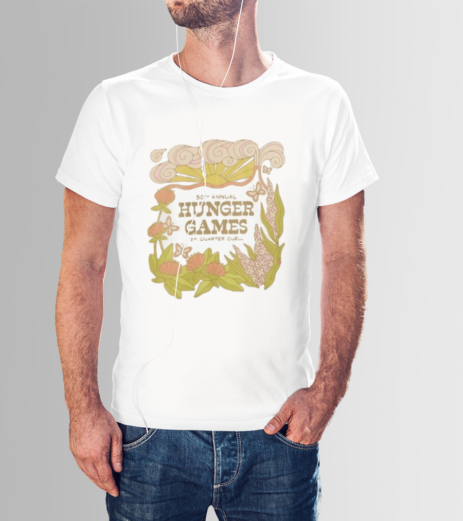 50th Annual Hunger Games 2nd Quarter Quell Floral Sun T-Shirt