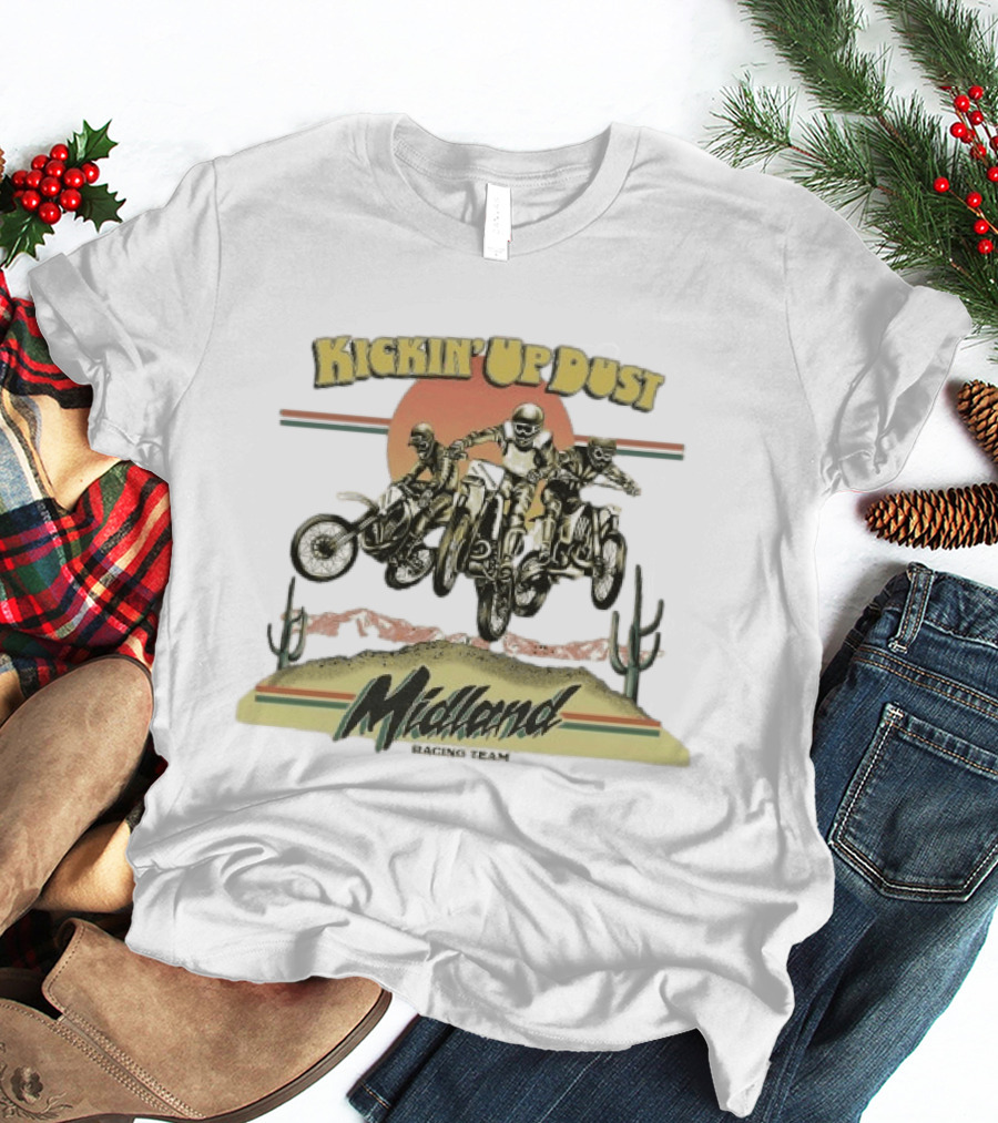 Midland Racing Team Kickin' Up Dust Motorcycle Adventure T-Shirt