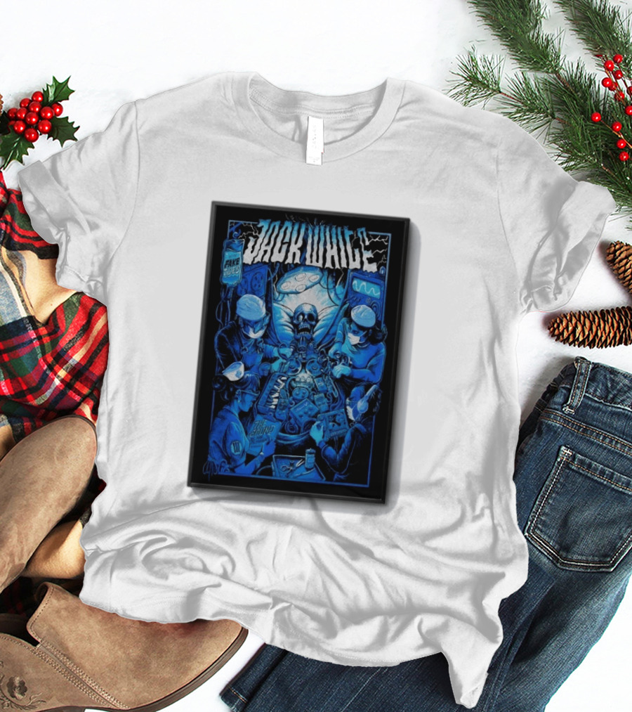 Jack White Del Mar CA 9 30 2026 Fake Blues Touring Skeleton Surgeons T-Shirt