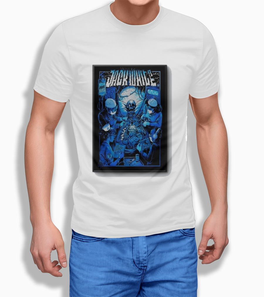 Jack White Del Mar CA 9 30 2026 Fake Blues Touring Skeleton Surgeons T-Shirt