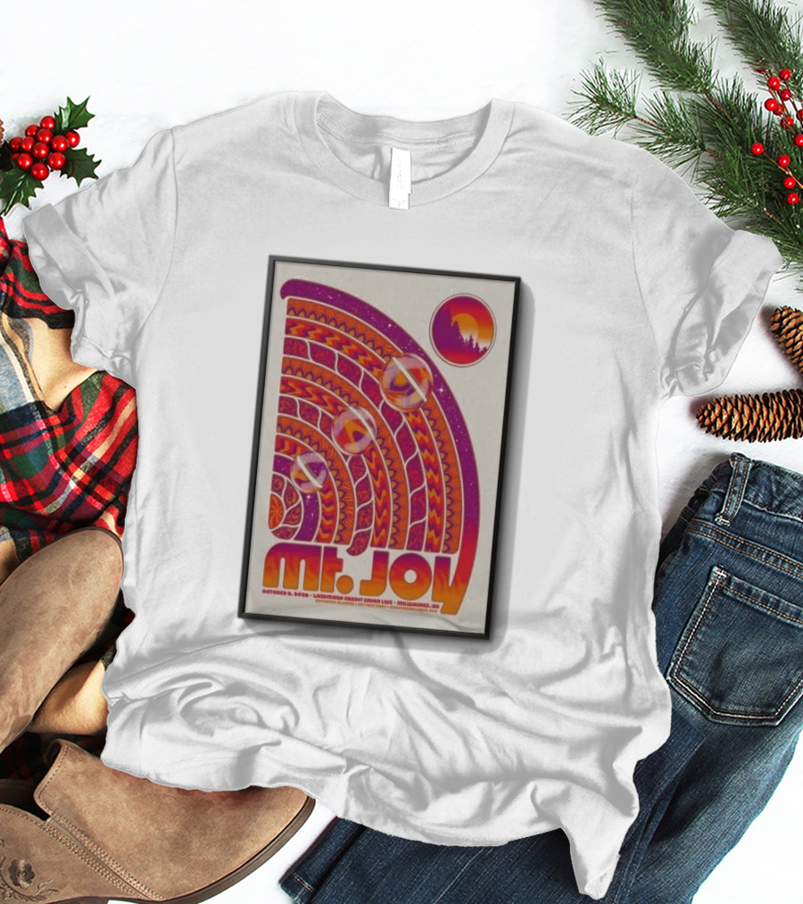 MT. Joy October 2 2026 Landmark Credit Union Live Milwaukee WI Psychedelic Sunset T-Shirt