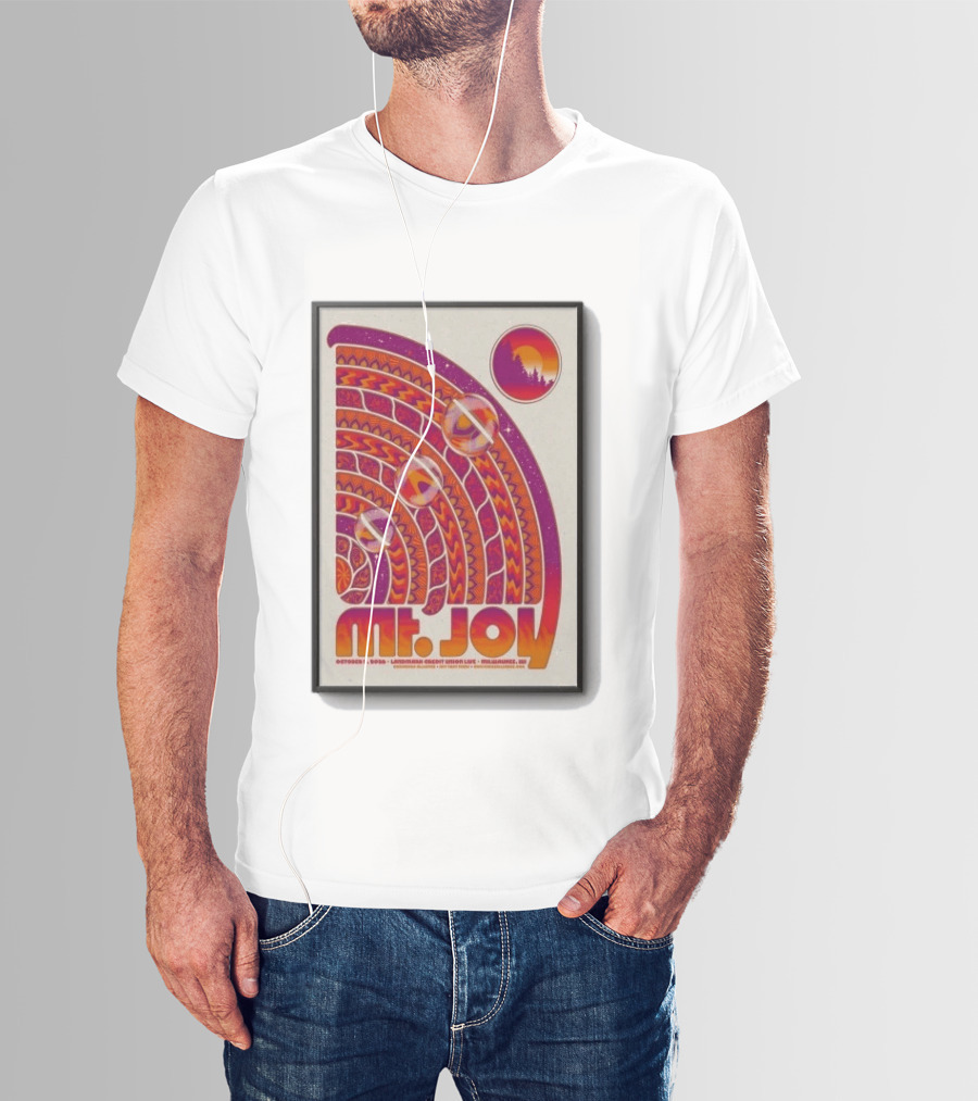 MT. Joy October 2 2026 Landmark Credit Union Live Milwaukee WI Psychedelic Sunset T-Shirt