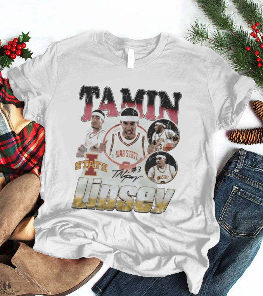 Tamin Lipsey Iowa State Cyclones Basketball No 3 Retro 90s T-Shirt