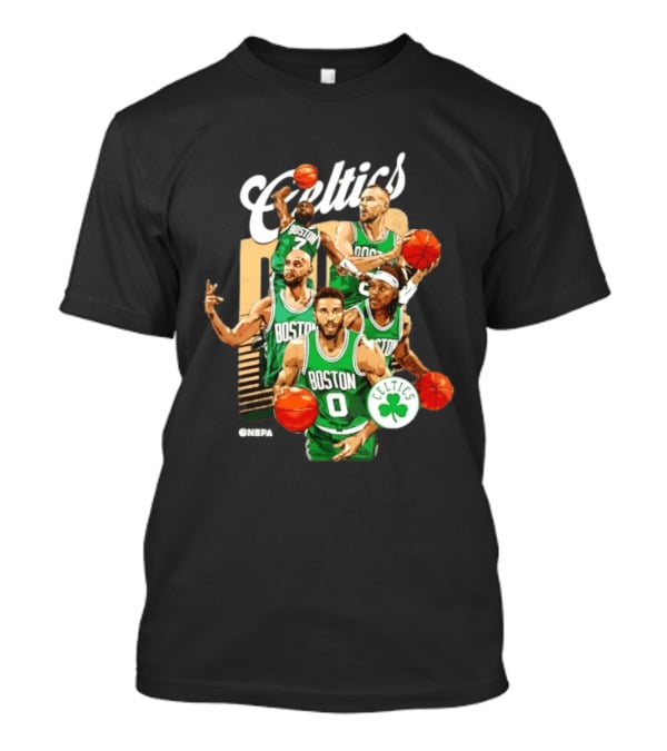 Boston Celtics 2026 Starting 5 Team NPBA Celtics Logo Basketball T-Shirt