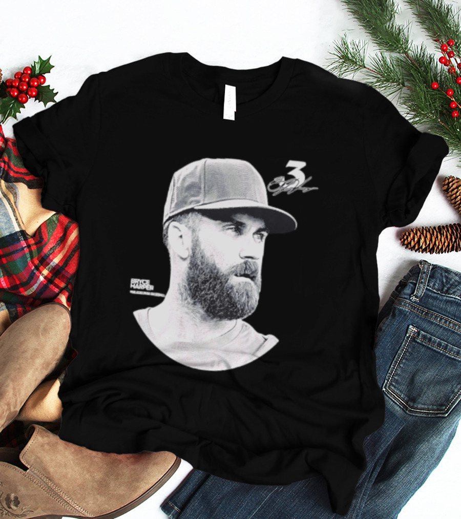 Bryce Harper Philadelphia Phillies Lineage Series 3 Signature T-Shirt