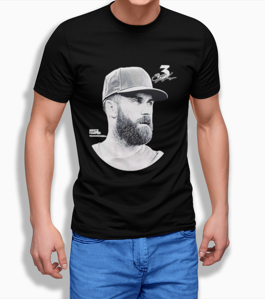 Bryce Harper Philadelphia Phillies Lineage Series 3 Signature T-Shirt