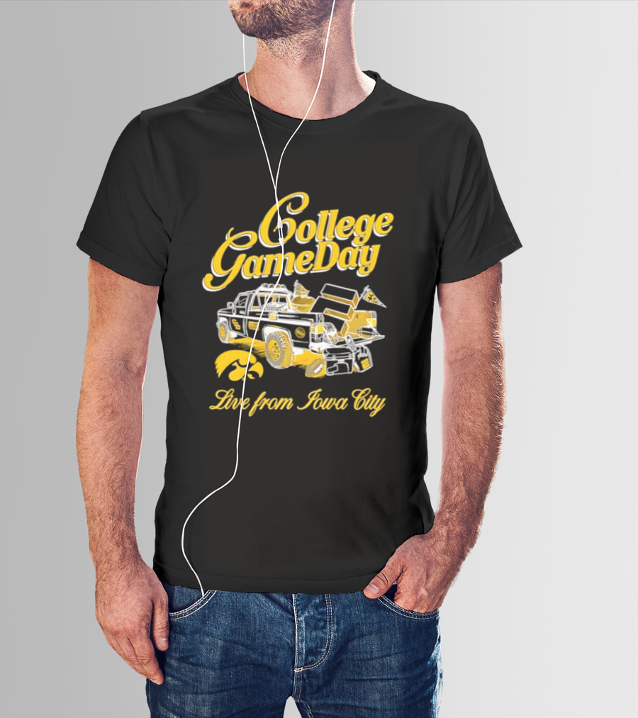 Iowa Hawkeyes 2026 College GameDay Live From Iowa City Tailgate Truck Hawkeye T-Shirt