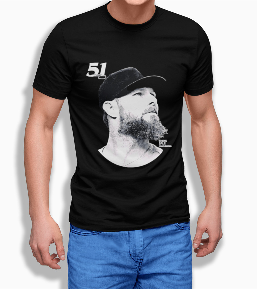 Chris Sale 51 Atlanta Braves Lineage Series T-Shirt