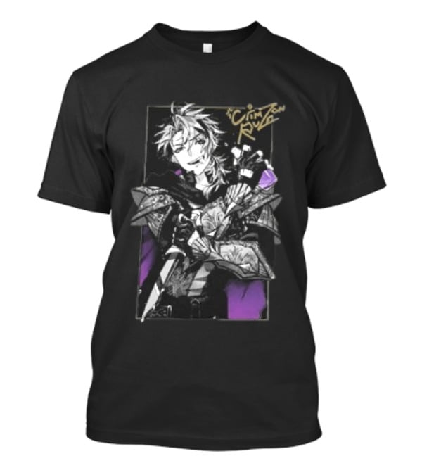 Crimzon Ruze Gamersupps Manga Warrior Aesthetic T-Shirt
