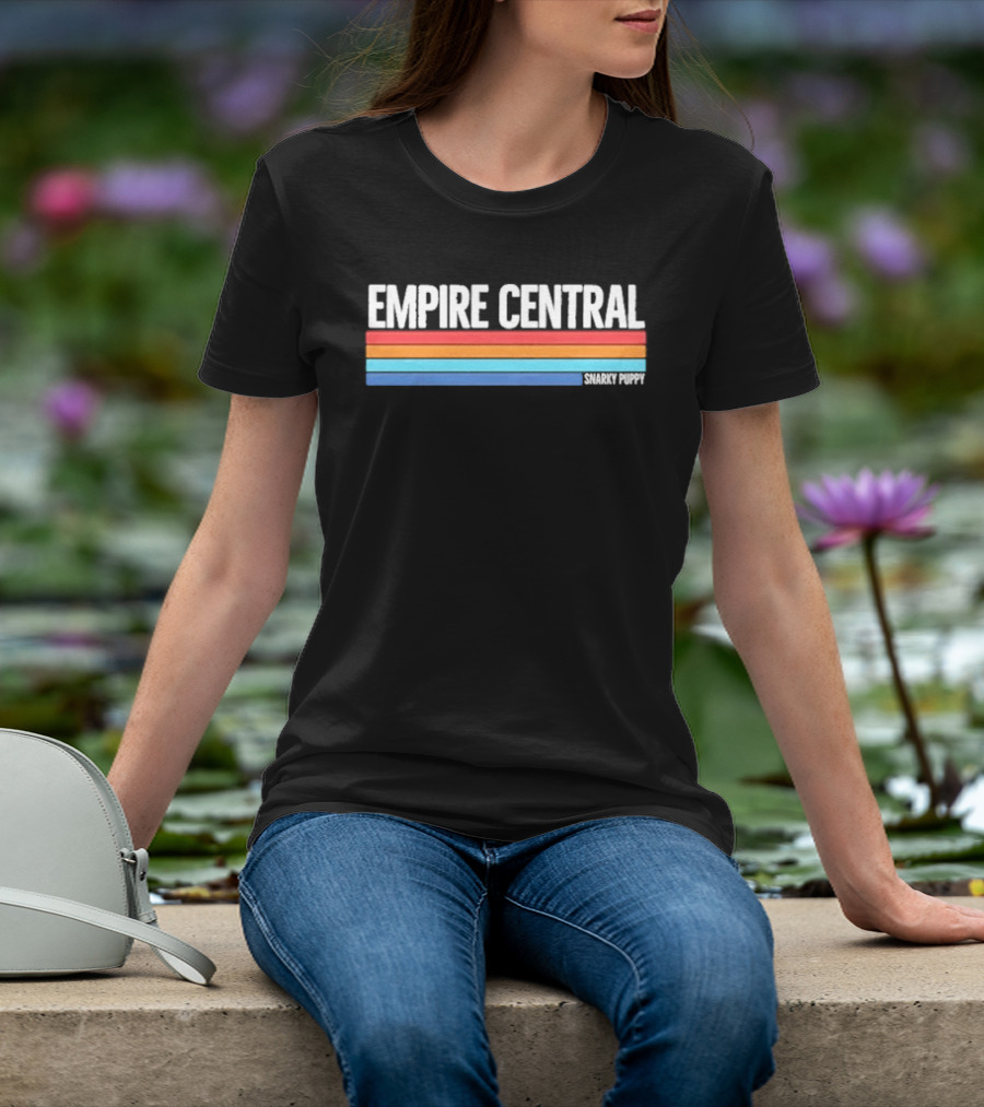 Empire Central Snarky Puppy Multi Color Stripes T-Shirt