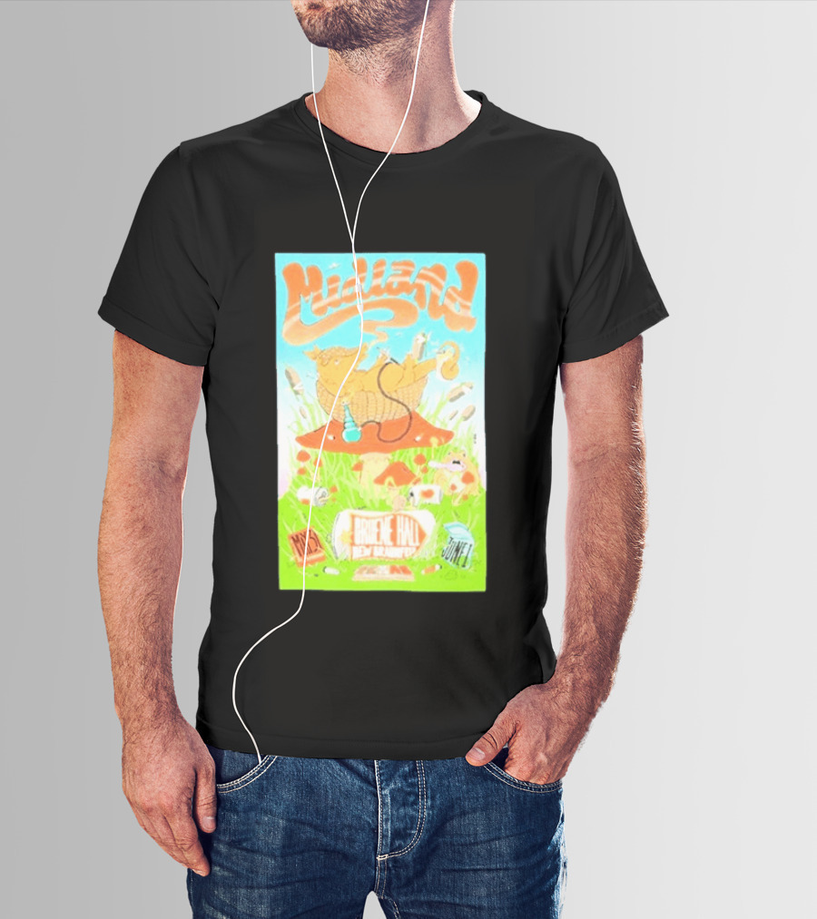 Midland Gruene Hall New Braunfels May 31 June 1 Armadillo On Mushroom T-Shirt