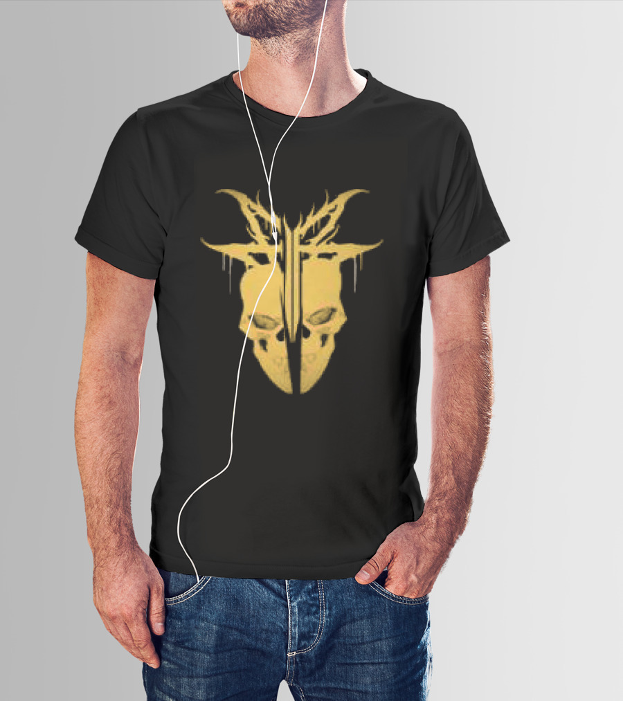 Falling In Reverse Yellow Skull Dripping Melting T-Shirt