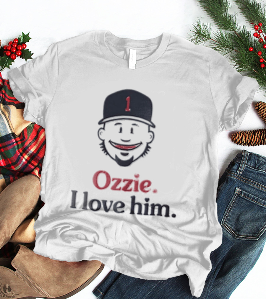 Atlanta Braves Ozzie Albies I Love Him 1 MLB Fan Favorite T-Shirt