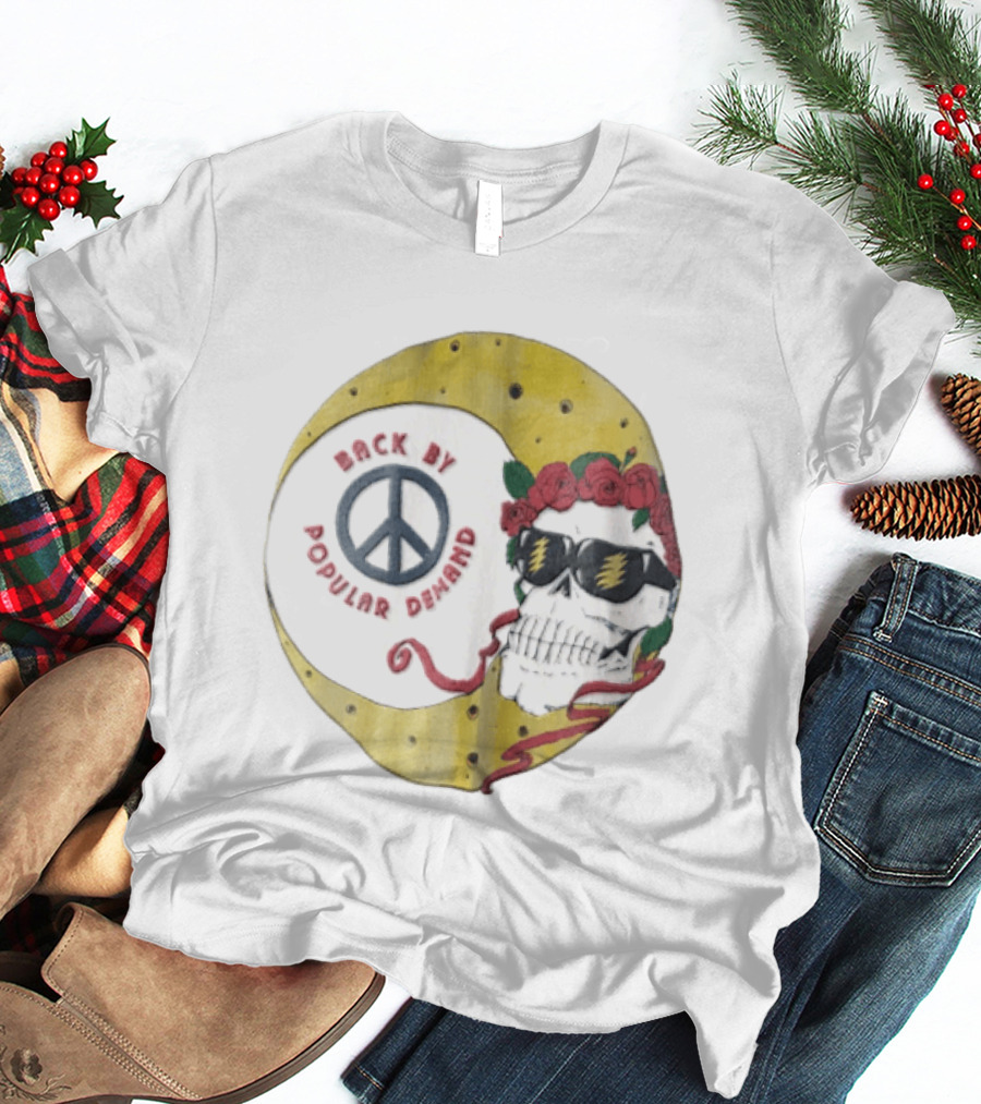 Back By Popular Demand Skull Sunglasses Lightning Peace Roses T-Shirt