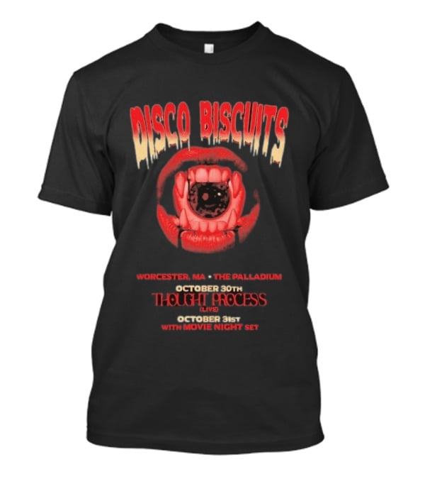 Disco Biscuits Worcester MA The Palladium October 30 Thought Process Movie Night Live T-Shirt
