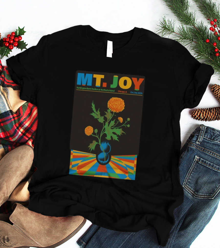 MT. JOY Huntington Bank Pavilion Northerly Island Chicago IL Oct 3 2026 Limited Edition T-Shirt