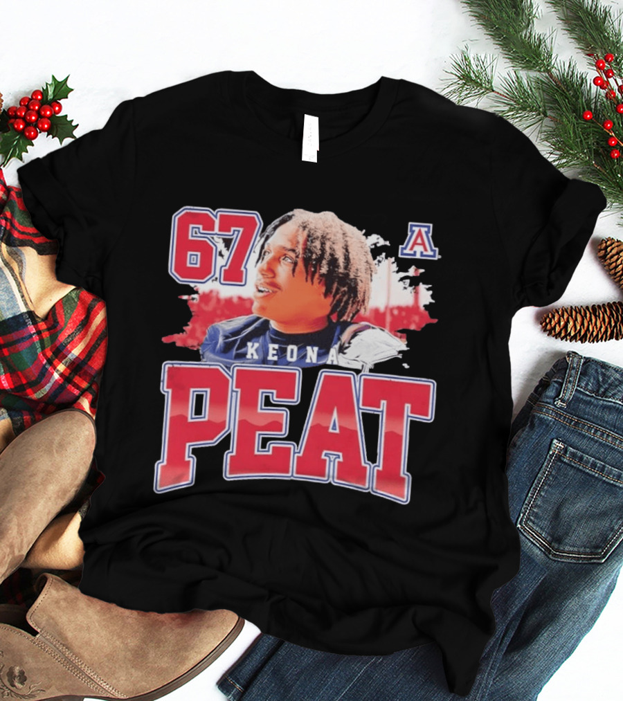 Keona Peat 67 Arizona Wildcats NCAA Football T-Shirt