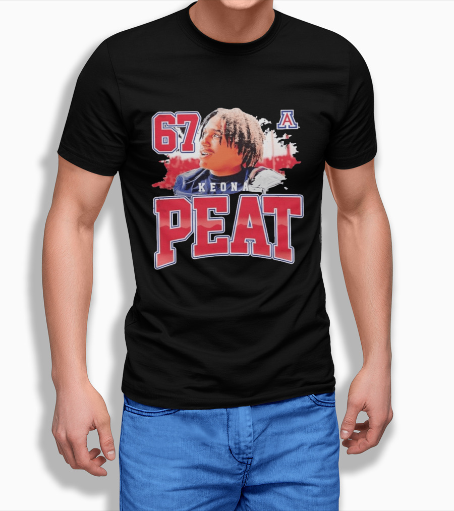 Keona Peat 67 Arizona Wildcats NCAA Football T-Shirt