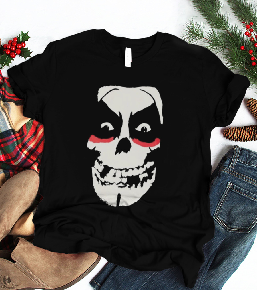 Original Misfits Skull With Danhausen Red Makeup Mechanics 2026 T-Shirt