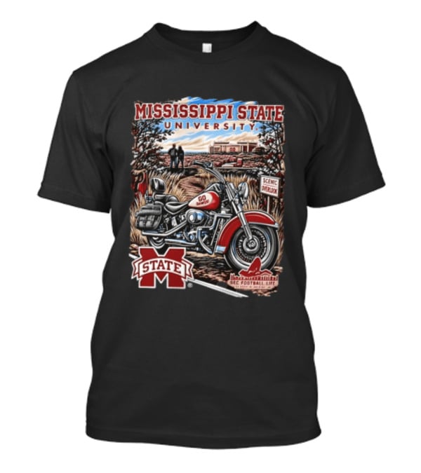Mississippi State University Bulldogs Scenic Overlook Go Dawgs SEC Football Life T-Shirt