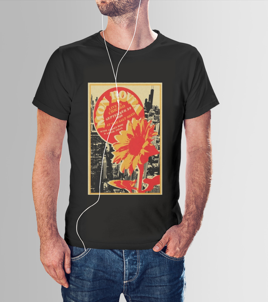 Mon Rovîa Live In Chicago September 29 2026 The Salt Shed With Sydney Rose And Sarah Julia Limited T-Shirt