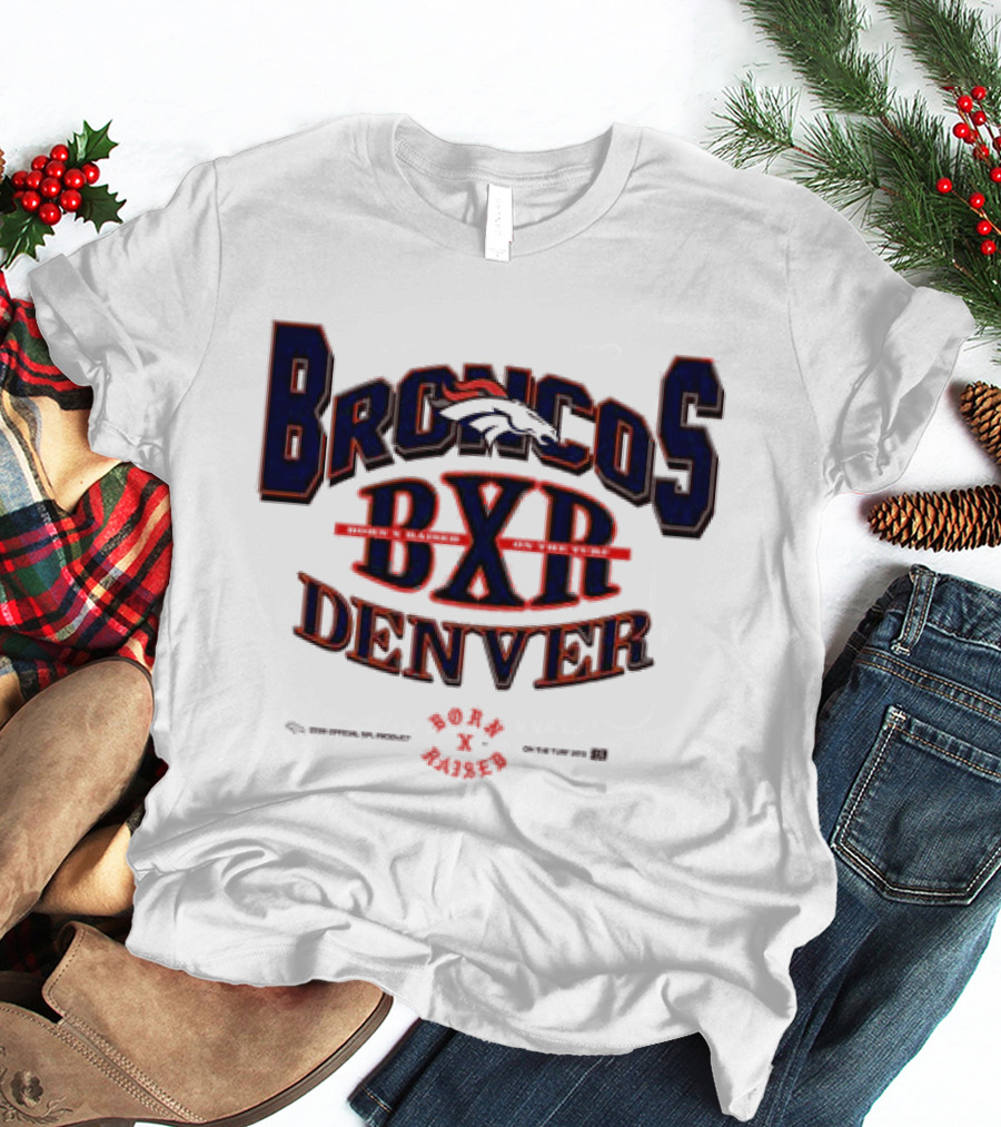 Born X Raised Broncos BXR Denver Collab White T-Shirt