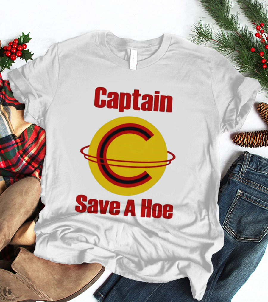 Captain Save A Hoe Humor Yellow C T-Shirt