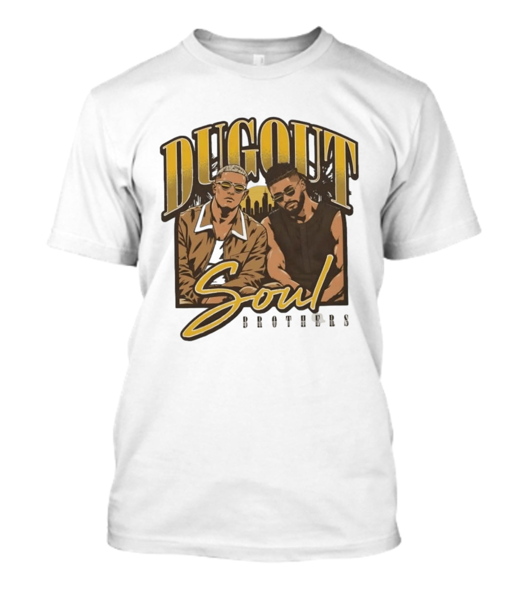 Dugout Soul Brothers Fernando Tatis Jr Manny Machado San Diego Padres T-Shirt