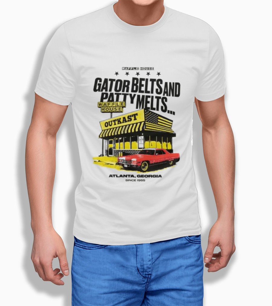 Gator Belts And Patty Melts Outkast Waffle House Atlanta Georgia 1995 T-Shirt