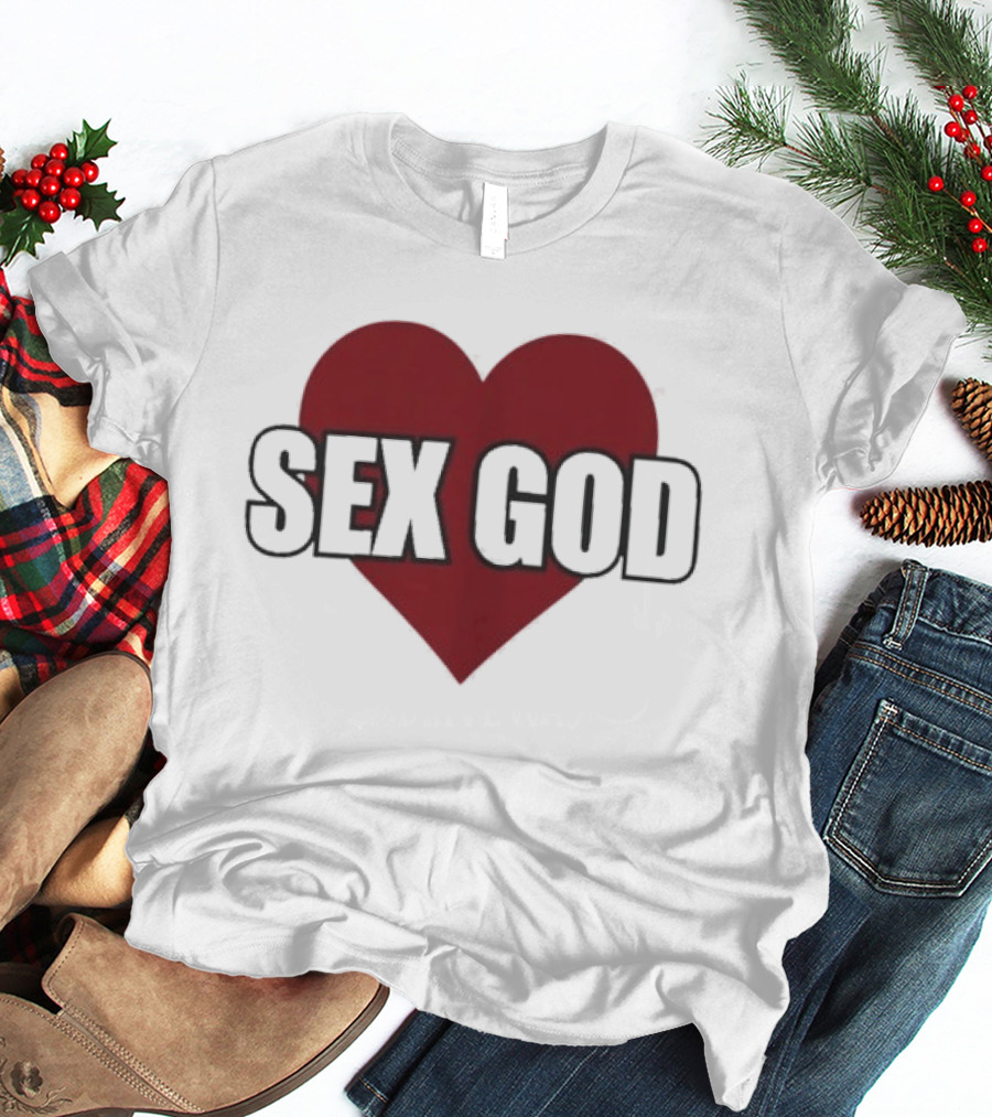 Sex God Heart Red T-Shirt