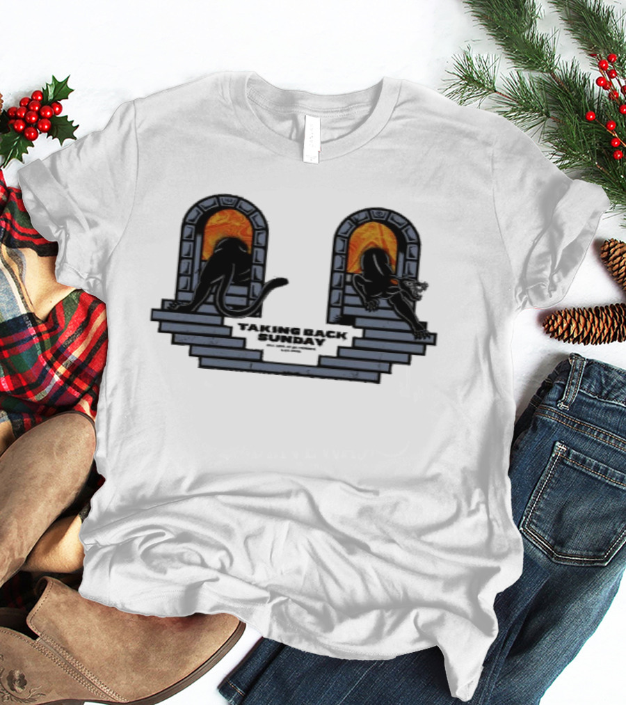 Taking Back Sunday Live Grand Rapids MI Sept 30 2026 Concert Two Arched Windows With Figures T-Shirt