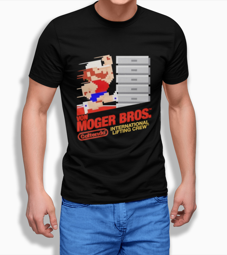 Calum Von Moger Bros Caltendo International Lifting Crew T-Shirt