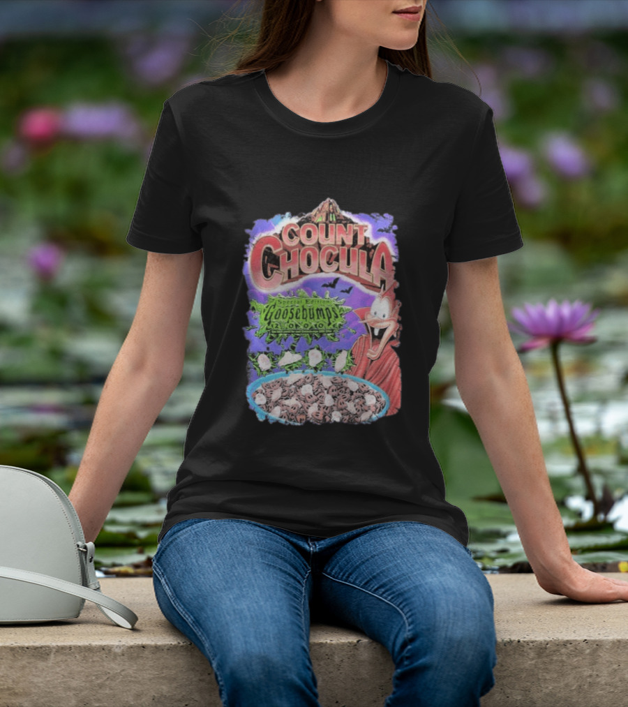 Count Chocula Special Edition Goosebumps Cereal Box T-Shirt