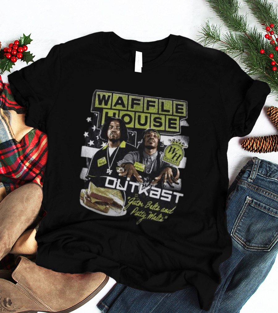 Waffle House Outkast Gator Belts And Patty Melts Bootleg T-Shirt