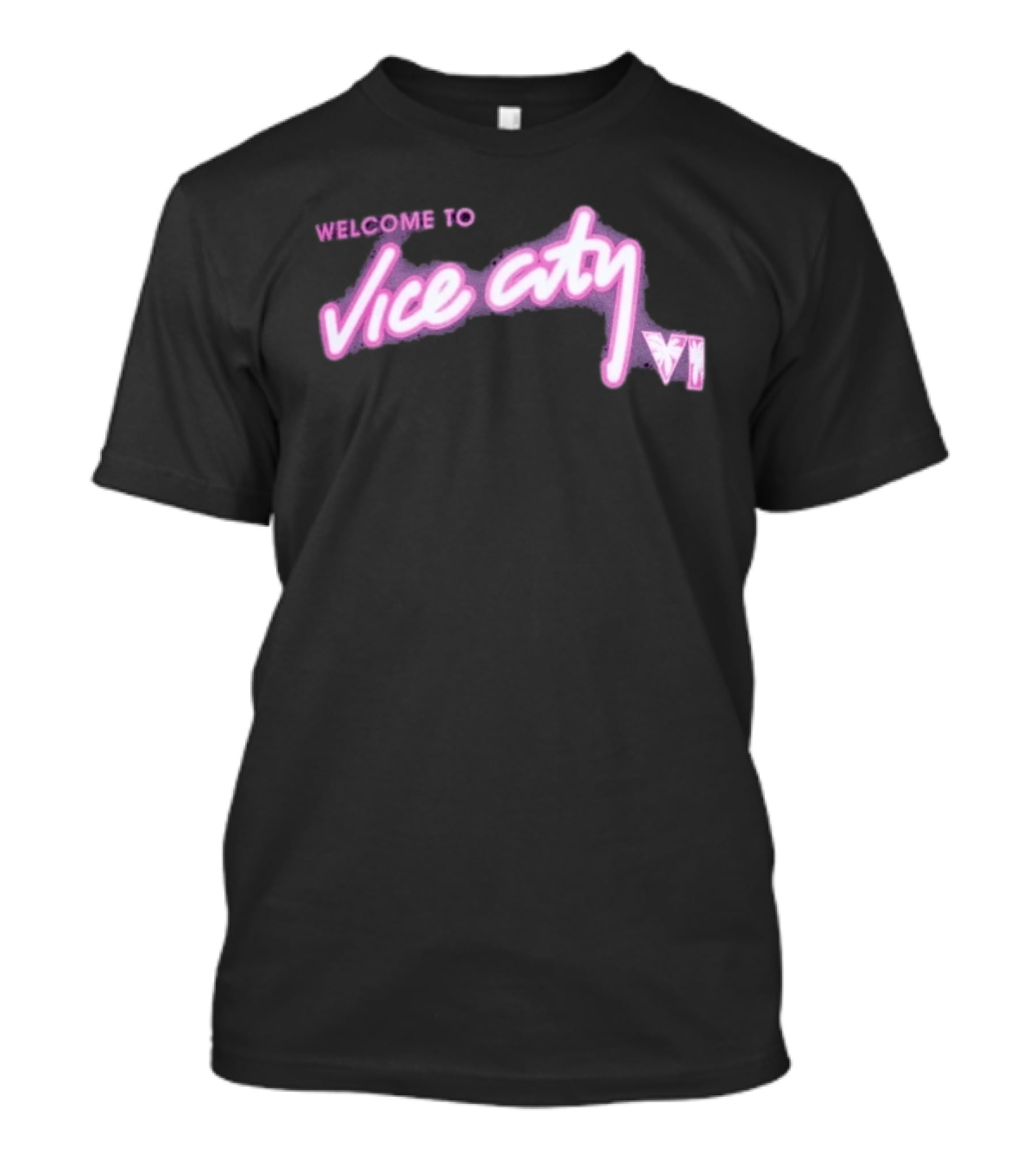Miami Heat Court Culture Welcome To Vice City VI Pink Neon T-Shirt