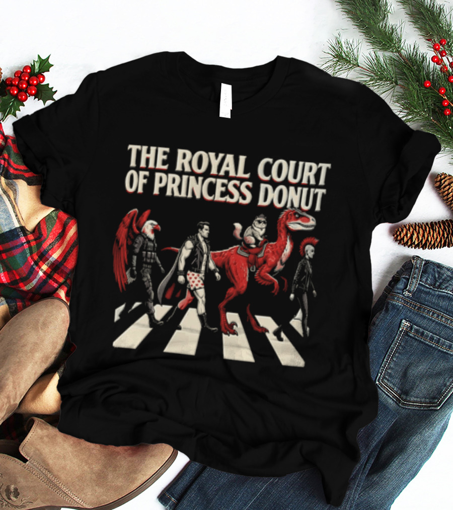 The Royal Court Of Princess Donut Abbey Road Dinosaur Parade T-Shirt