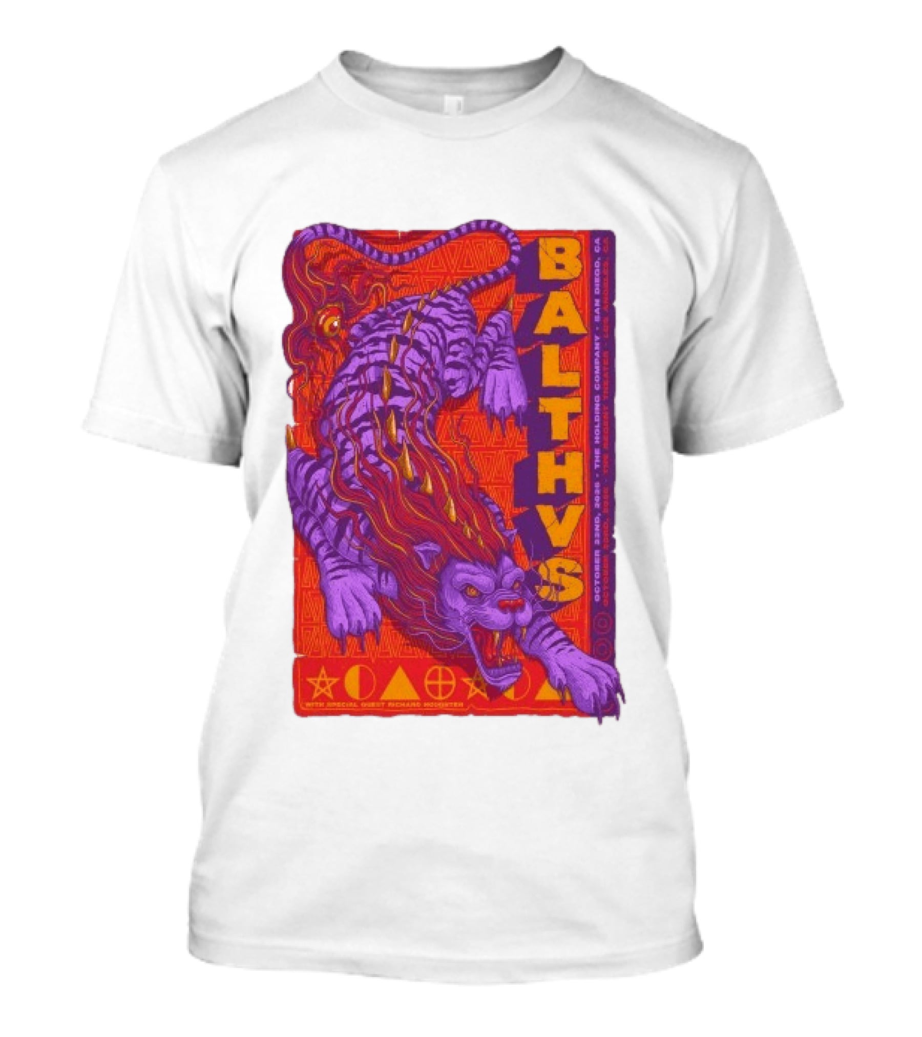 Balthvs San Diego October 22 2026 Featuring Richard Houghten Vibrant Lion T-Shirt