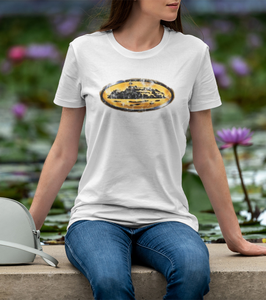 Corteiz Store Corroded Island Yellow Oval T-Shirt